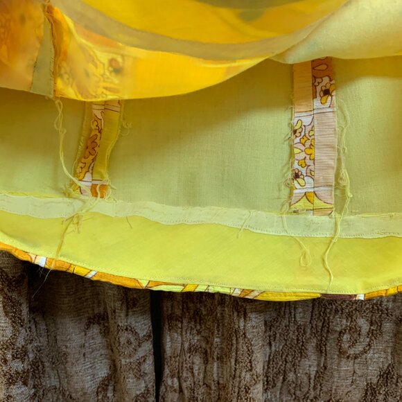 Vintage Handmade Dress and Coat Set Lined Med Groovy Psychedelic OOAK - Picture 16 of 16